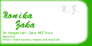 monika zaka business card